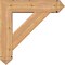 Ekena Millwork Traditional Arts and Crafts Smooth Bracket w/ Offset Brace, Western Red Cedar, 7 1/2"W x 30"D x 30"H BKT0806X30X30TRA03SWR - alternate 3
